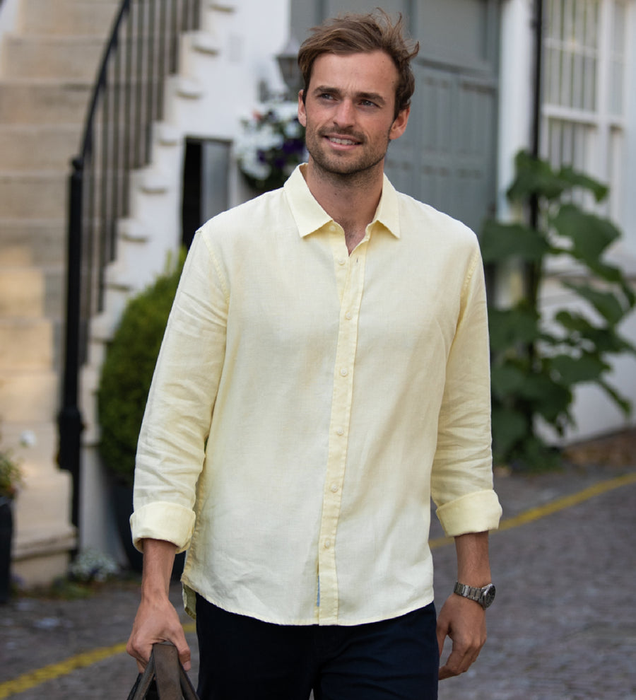 Dawn Yellow Hemp Shirt
