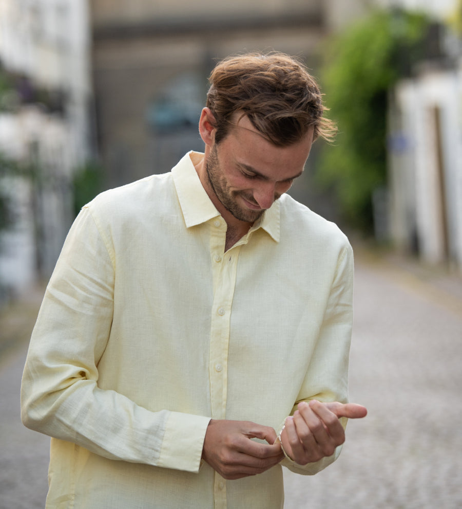 Dawn Yellow Hemp Shirt