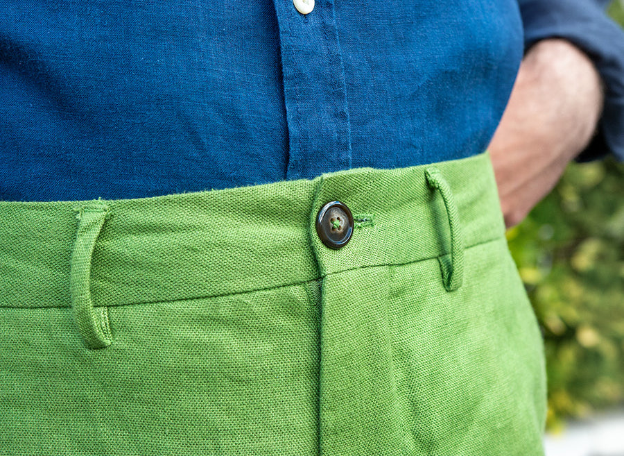Kashgar Green Hemp Shorts