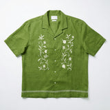 Salvia Bordada Cuban Hemp Shirt
