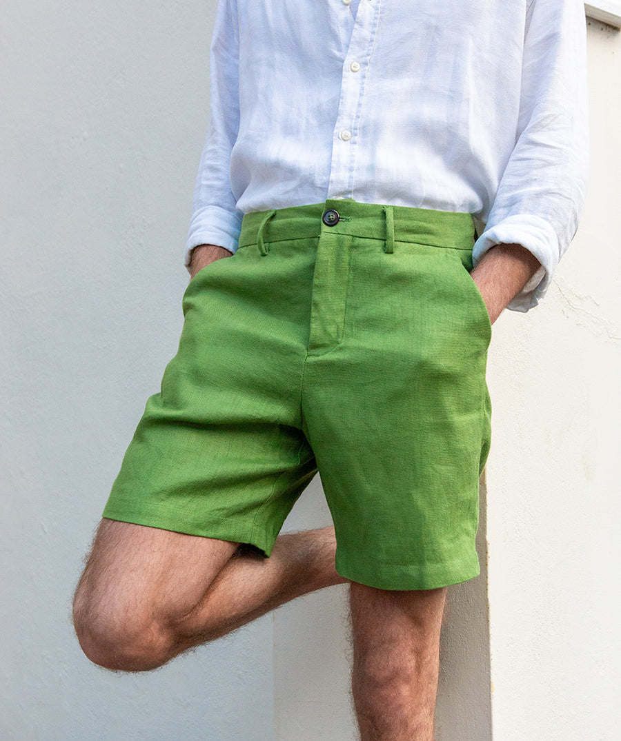 Kashgar Green Hemp Shorts