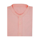 Kerala Peach Collarless Hemp Shirt