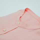 Kerala Peach Collarless Hemp Shirt