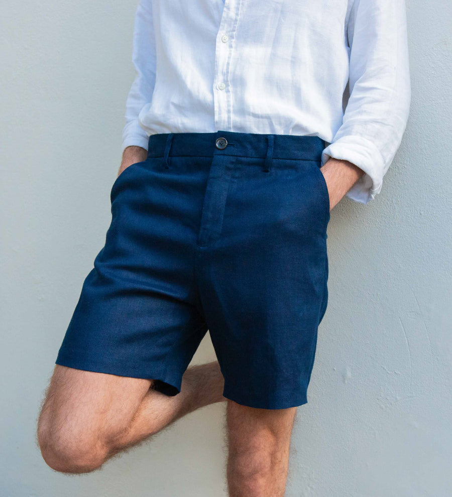 Midnight Blue Hemp Shorts