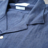La Brisa Navy Cuban Hemp Shirt