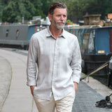 Pearl Grey Hemp Shirt