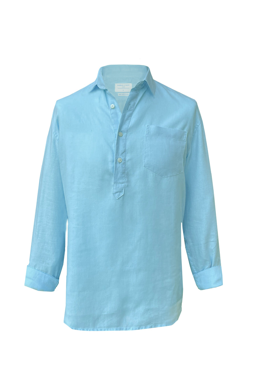 Samarkand Blue Explorer Hemp Shirt