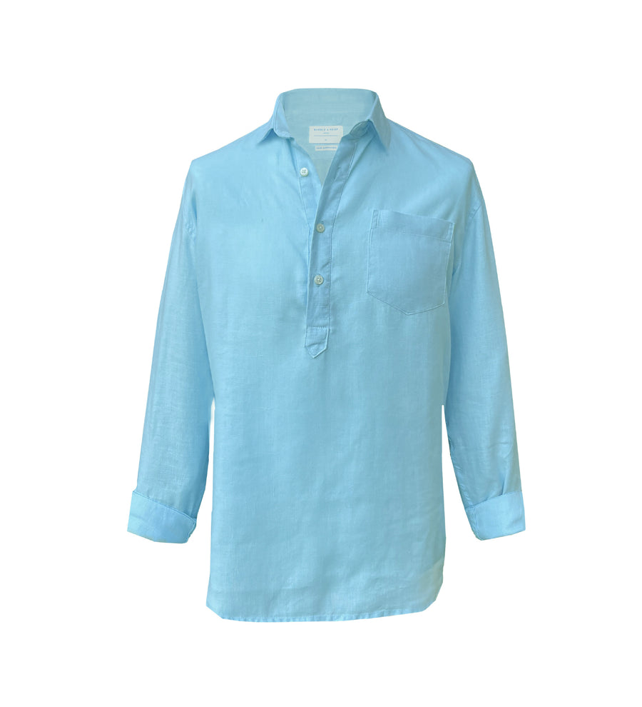 Samarkand Blue Explorer Hemp Shirt