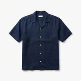 La Brisa Navy Cuban Hemp Shirt